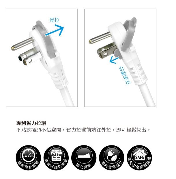 KINYO 4插座電源延長線8